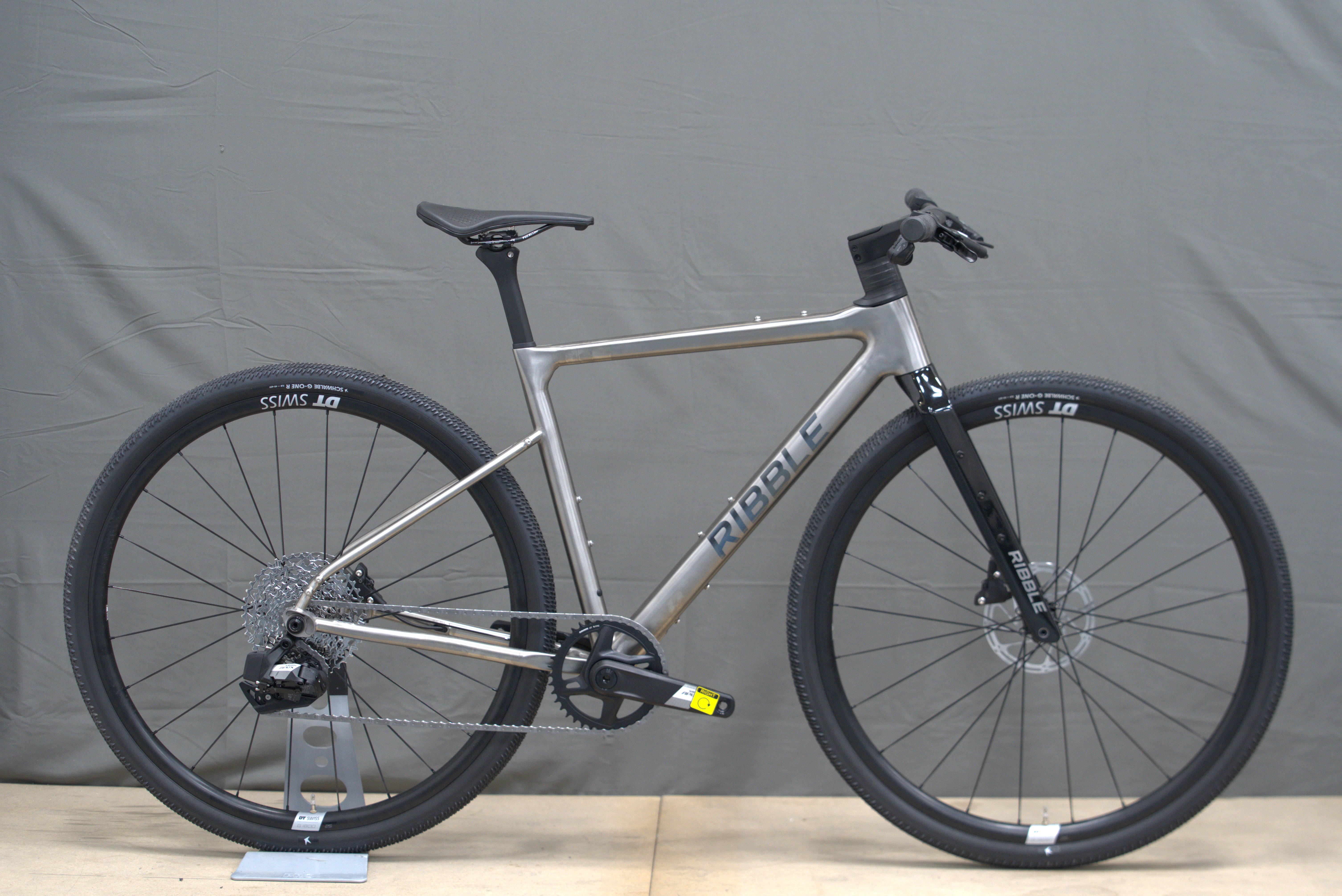 Image of Ribble Allgrit Ti-X Sportfit Apex XPLR AXS - Outlet Titanium Gravel Bike - X-Small