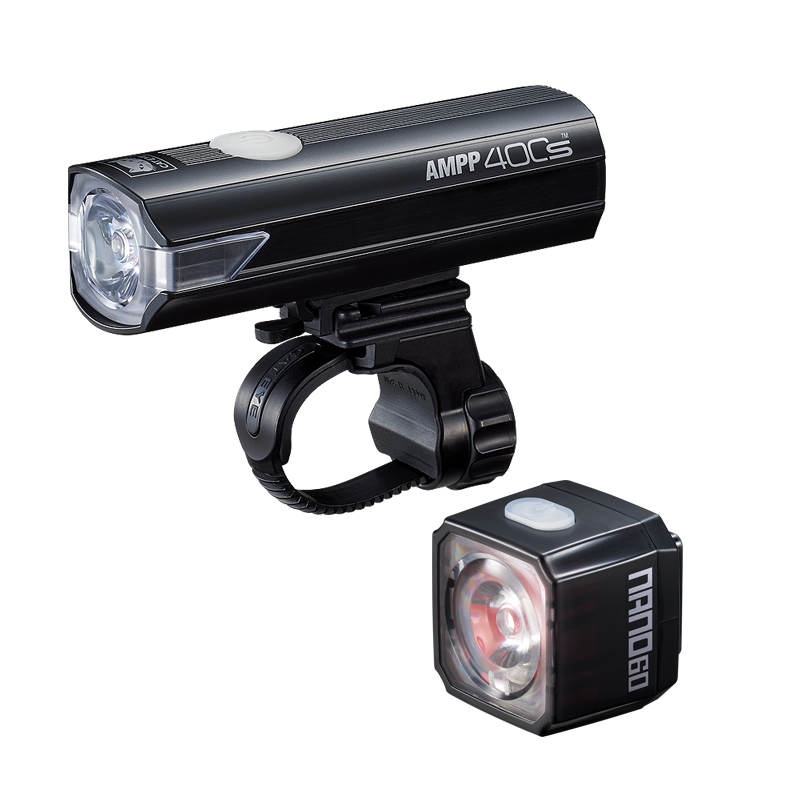 Ribble Cycles Cateye AMPP400S and NANO 60 Light Set