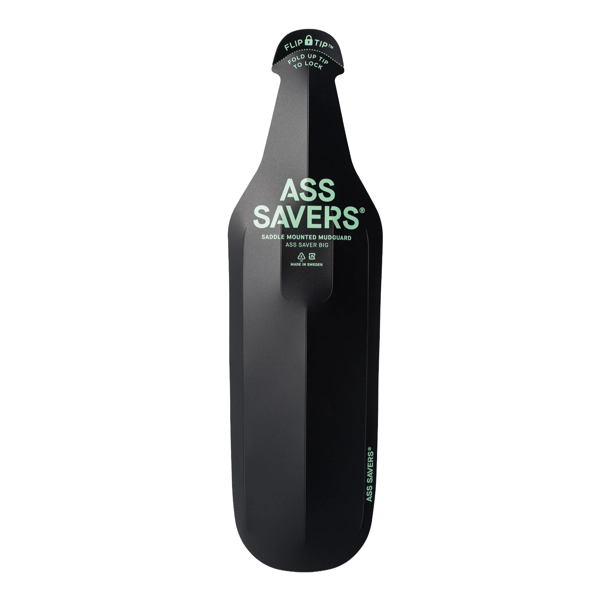 Image of Ass Savers Big Rear Mudguard Black