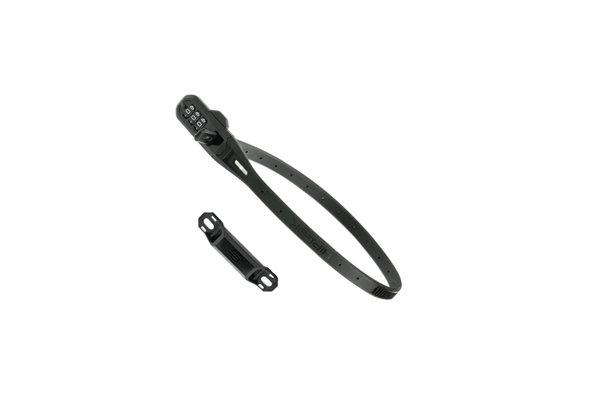 Image of Hiplok Z LOK Combo Security Tie Lock - 3-Digit Code - Bracket - Black