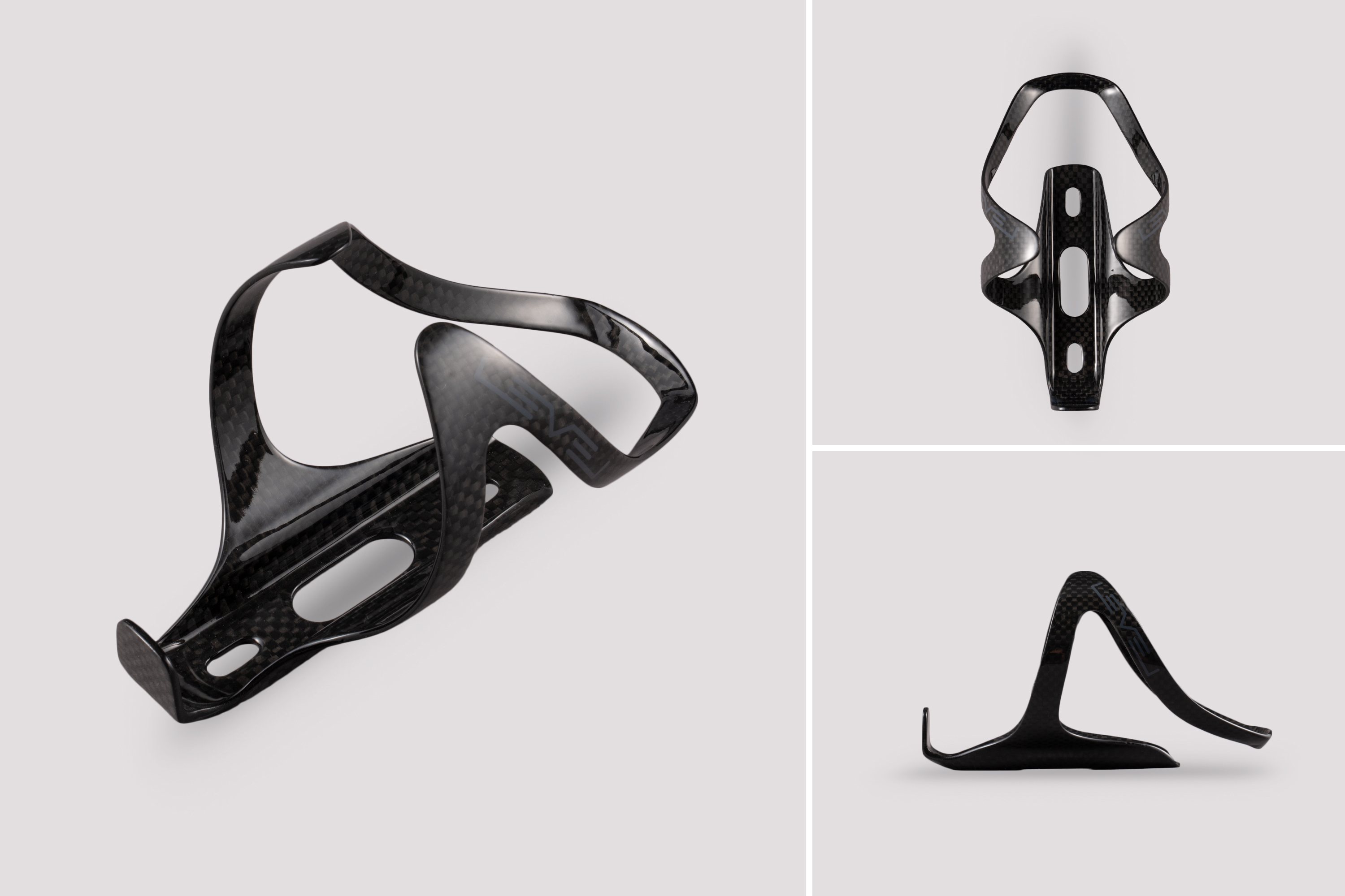 Ribble Cycles Level Carbon Fibre Bottle Cage - 3K Gloss Finish