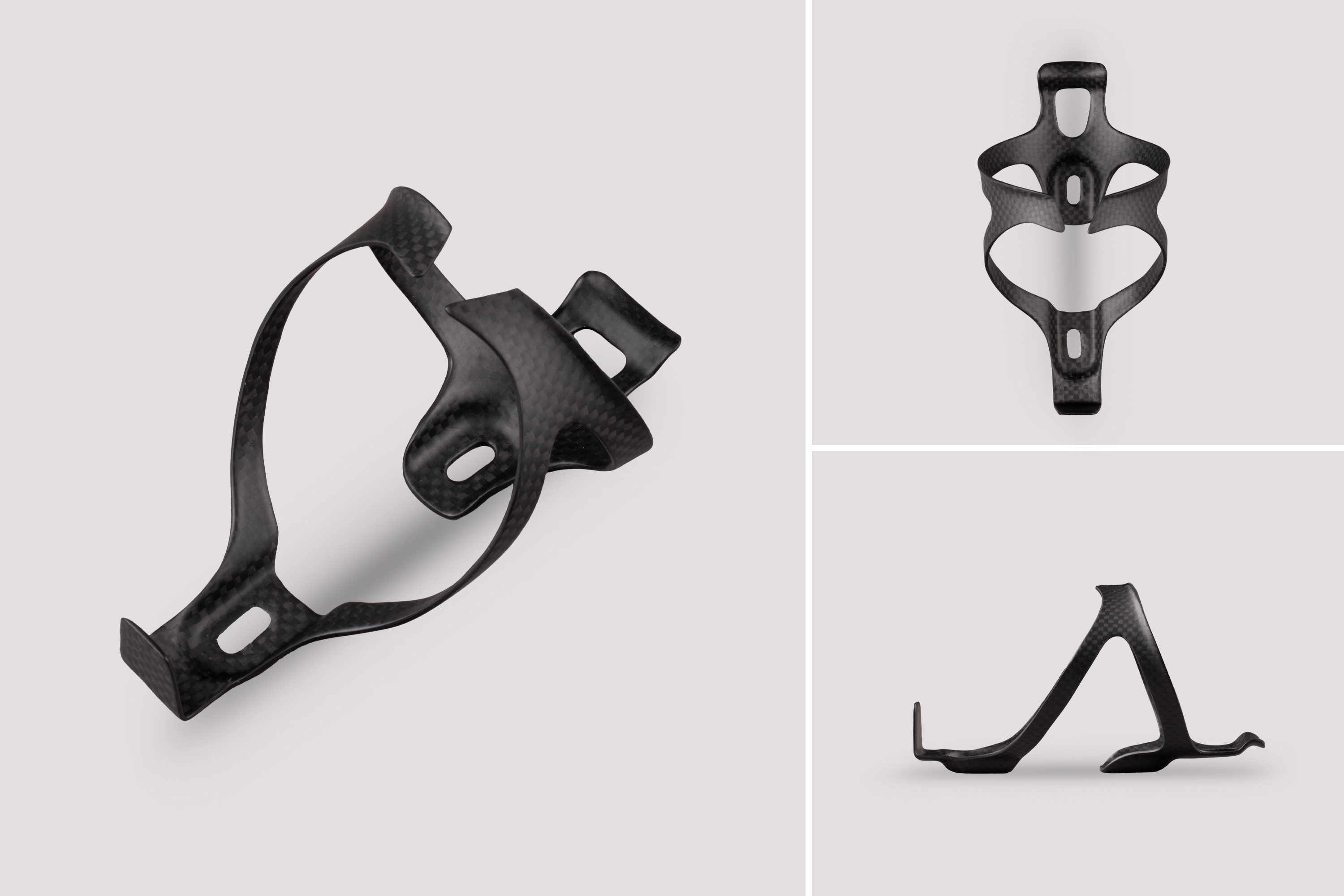 Ribble Cycles Level Carbon Fibre Bottle Cage - 3K Matt Finish