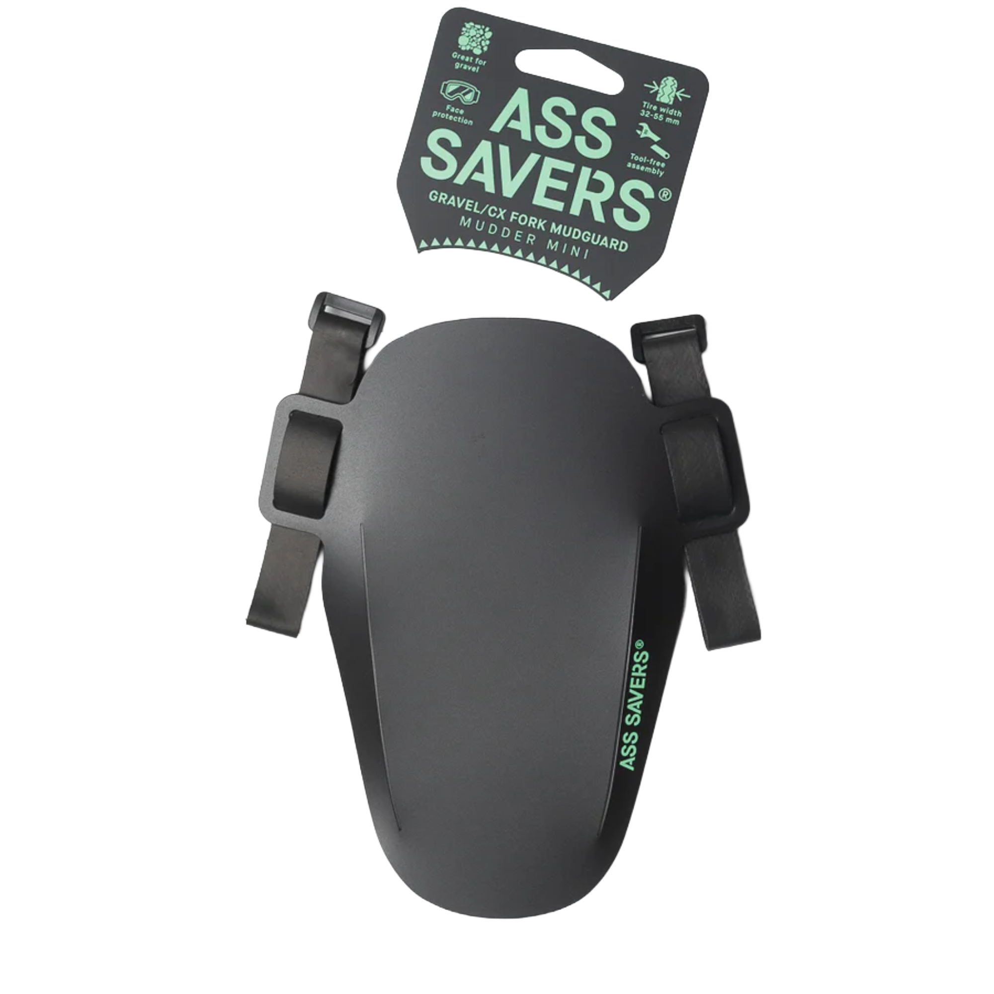Ribble Cycles Ass Savers Mudder Mini Front Mudguard Black | Buy Direct, Ride to Work, Customisable Specifications, Warranty & initial 30-day home test ride.