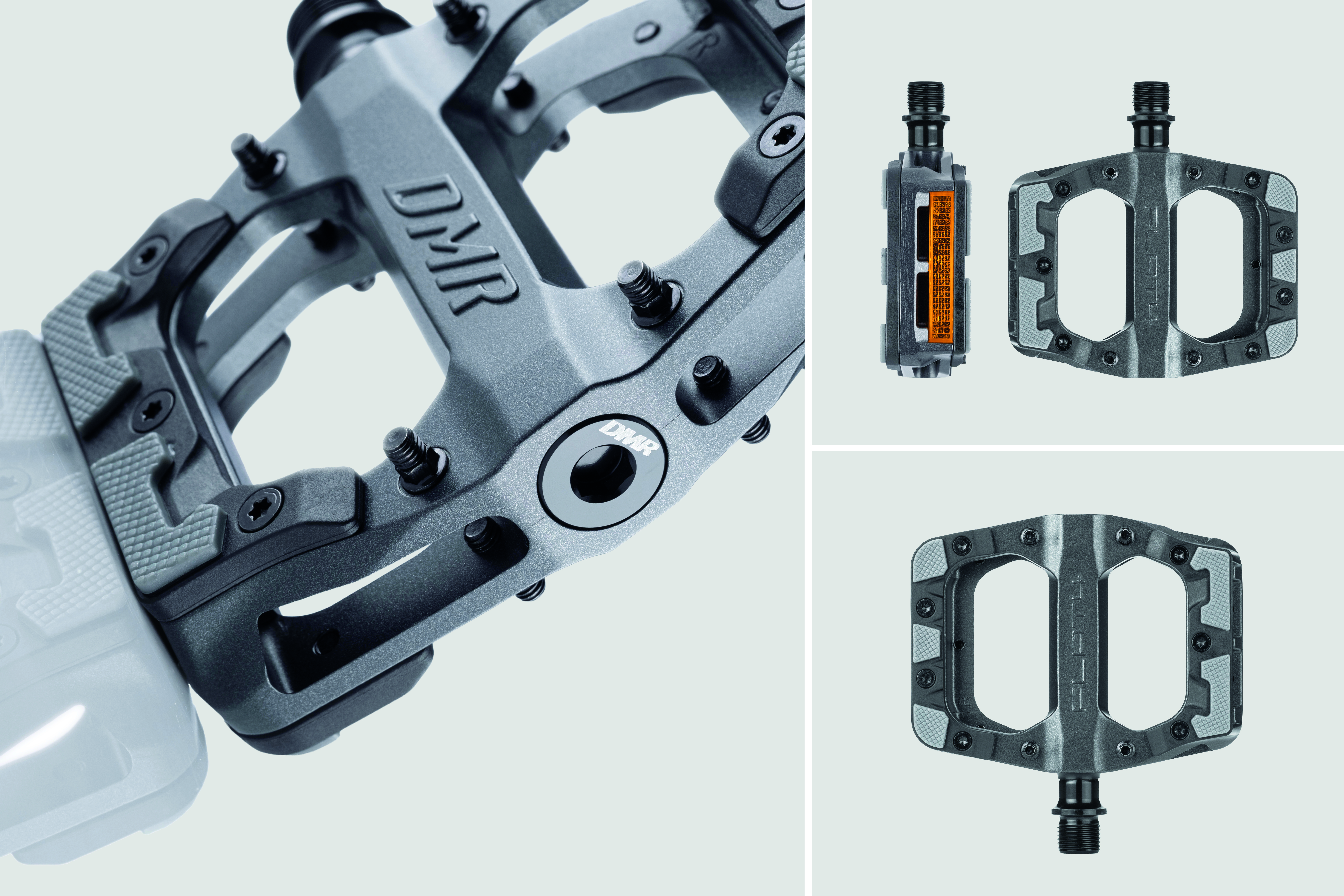 Ribble Cycles DMR Flat4 Pedal - Grey | Buy Direct, Ride to Work, Customisable Specifications, Warranty & initial 30-day home test ride.