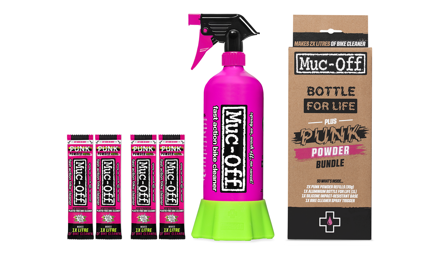 Ribble Cycles Muc-Off Bottle For Life Bundle (4L Punk Powder)