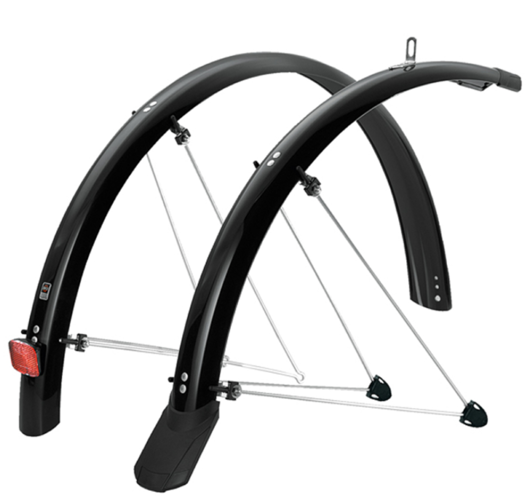 Ribble Cycles SKS P45 Mudguards with Mudflap - Black
